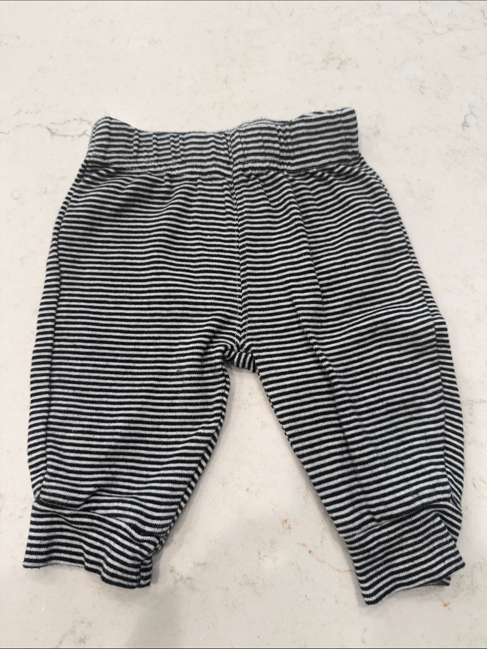 Carter's Black & White Striped Baby Joggers